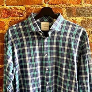 Billy Reid long sleeve light weight woven button down